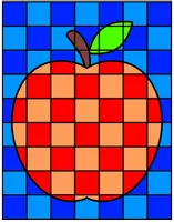 Vorschau - Mal- und Bastelvorlagen - Kunstidee Apfel - Seite 2