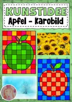 Vorschau - Mal- und Bastelvorlagen - Kunstidee Apfel - Deckblatt