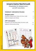 Vorschau - Arbeitsblätter - Unsere kleine Nachtmusik - Mitspielsatz für Bodypercussion und Orff - Instrumente - Seite 2