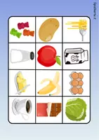 Vorschau - Arbeitsblätter - Wortschatz Bingo - Lebensmittel (Klasse 1 und 2) - Seite 2