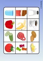 Vorschau - Arbeitsblätter - Wortschatz Bingo - Lebensmittel (Klasse 1 und 2) - Seite 3