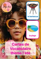 Aperçu - Cartes / Images - Cartes de Vocabulaire pour FLE thème l'été - Page de couverture