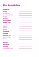 Aperçu - Cartes / Images - Cartes de Vocabulaire pour FLE thème l'été - Page 2