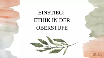 Vorschau - Unterrichtsreihen - 1 Einführung in das Fach - Ethik in der Oberstufe - Seite 1