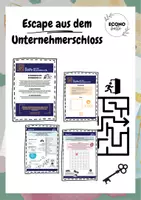 Vorschau - Arbeitsblätter - Escape BWR am Ende des Jahres - Deckblatt