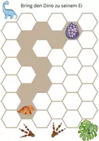 Vorschau - Spiele - 15 Dino-Rätsel zur visuellen Merkfähigkeit - Seite 2