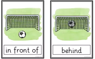 Aperçu - Feuilles d'exercices - Prepositions of Place - Football Edition - Bundle - Page 2