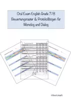 Vorschau - Lehrpläne/Lehrermaterial - Bewertungsraster Sprechprüfung Englisch Kl. 7/8 - Deckblatt