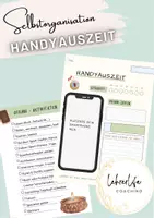 Vorschau - Arbeitsblätter - Smartphone / Handy - Auszeit digital Detox - Fomo - Deckblatt