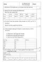 Vorschau - Arbeitsblätter - LK Wärme - Deckblatt