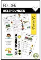 Vorschau - Arbeitsblätter - Belehrungen - Folder - Sommerferien - Deckblatt