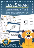 Vorschau - Arbeitsblätter - Lesetraining Teil 5 - Stoppkonsonanten - Deckblatt
