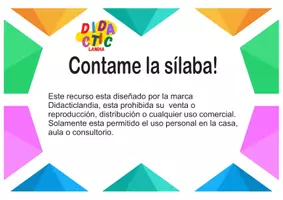 Vista previa - Hojas de trabajo - Contame la sílaba! - página 2