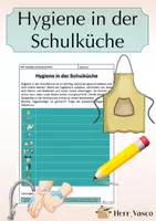 Vorschau - Arbeitsblätter - Hygiene in der Schulküche - Arbeitsblatt - Deckblatt