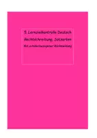 Vorschau - Test - Lernzielkontrollen Klasse 2 - Deckblatt