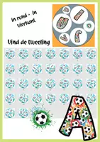 Voorbeeld - Alphabet Voetbal | Zoek de tweeling | ABC-spel - Pagina 1