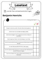 Vorschau - Arbeitsblätter - Leseverständnis - Benjamin Henrichs + Lösungen - Seite 2