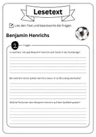Vorschau - Arbeitsblätter - Leseverständnis - Benjamin Henrichs + Lösungen - Seite 3