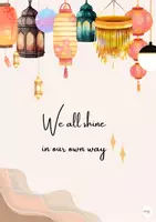 Vorschau - Poster - „We shine“ Poster Plakat für Vielfalt A3 A4 Growth Mindset - Seite 1