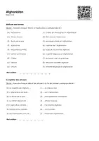Aperçu - Feuilles d'exercices - Afghanistan - Page 1