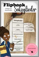 Vorschau - Mal- und Bastelvorlagen - Satzglieder - Deckblatt