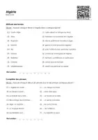 Aperçu - Feuilles d'exercices - Algérie - Page 1