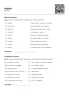 Aperçu - Feuilles d'exercices - Angola - Page 1