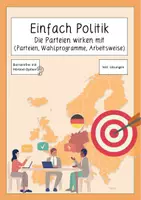 Vorschau - Stundenentwürfe - Einfach Politik: Die Parteien wirken mit (Parteien, Wahlprogramme, Arbeitsweisweise) - Deckblatt