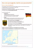 Vorschau - Stundenentwürfe - Einfach Grundrechte: Was sind Grundgesetz, Rechte, Gesetze und Grundrechte? (leichte Sprache) - Seite 1