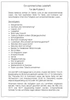Vorschau - Unterrichtsreihen - Leseheft Sommer (Sommerliches Leseheft) - Klasse 2 - Seite 1