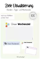 Vorschau - Poster - Unser Stundenziel - Wochenziel - Visualisierung - Deckblatt