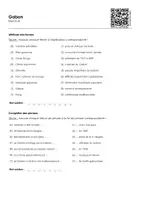 Aperçu - Feuilles d'exercices - Gabon - Page 1