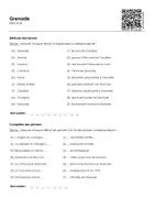 Aperçu - Feuilles d'exercices - Grenade - Page 1