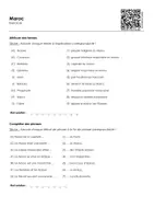 Aperçu - Feuilles d'exercices - Maroc - Page 1