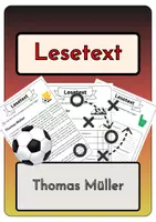 Vorschau - Arbeitsblätter - Leseverständnis - Thomas Müller + Lösungen - Deckblatt