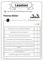 Vorschau - Arbeitsblätter - Leseverständnis - Thomas Müller + Lösungen - Seite 2