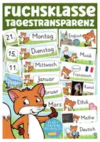 Vorschau - Präsentationen/Tafelbilder - Fuchsklasse Klassentier Fuchs Tagestransparenz - Deckblatt