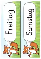 Vorschau - Präsentationen/Tafelbilder - Fuchsklasse Klassentier Fuchs Tagestransparenz - Seite 3