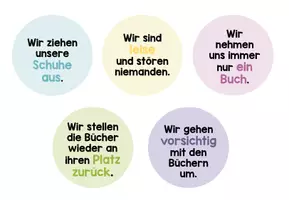 Vorschau - Poster - Regeln für die Leseecke (Dinoklasse) - Seite 1
