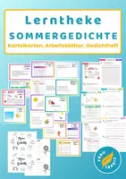 anteprima - Schede informative - Tedesco Deutsch DaZ Lerntheke Gedichte Sommer - Pagina di copertina