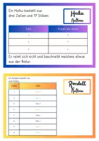 anteprima - Schede informative - Tedesco Deutsch DaZ Lerntheke Gedichte Sommer - Pagina 3
