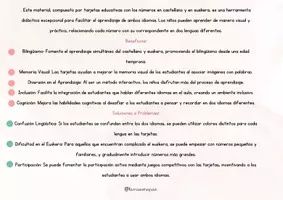 Vista previa - Juegos / Gamificación - Tarjetas educativas plurilingue - Euskera y Castellano - Números del 1 al 100 - página 1