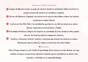 Vista previa - Juegos / Gamificación - Tarjetas educativas plurilingue - Euskera y Castellano - Números del 1 al 100 - página 2
