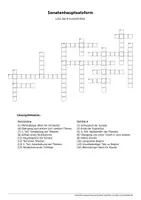 Vorschau - Spiele - Kreuzworträtsel zur Sonatenhauptsatzform - Seite 2