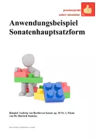 Vorschau - Stundenentwürfe - Die Sonatenhauptsatzform (mittleres Paket A) - Deckblatt