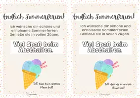 Vorschau - Bildkarten - Feriengruß - als Karte / Anhänger / Schild ... (vor den Ferien) - Seite 3