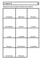 Aperçu - Feuilles d'exercices - Exercices progressifs sur l’euro - Page 3