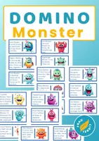 anteprima - Giochi - GRATUITO Deutsch DaZ Domino Monster Lesespiel - Pagina di copertina