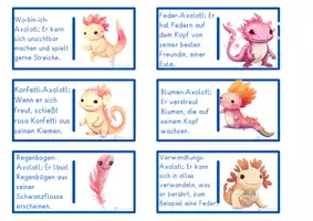 Aperçu - Jeux - Allemand Deutsch DaZ Domino Axolotl Lesespiel - Page 3