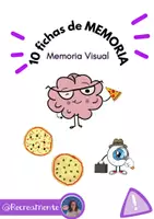Vista previa - Hojas de trabajo - 10 fichas de memoria visual - Portada